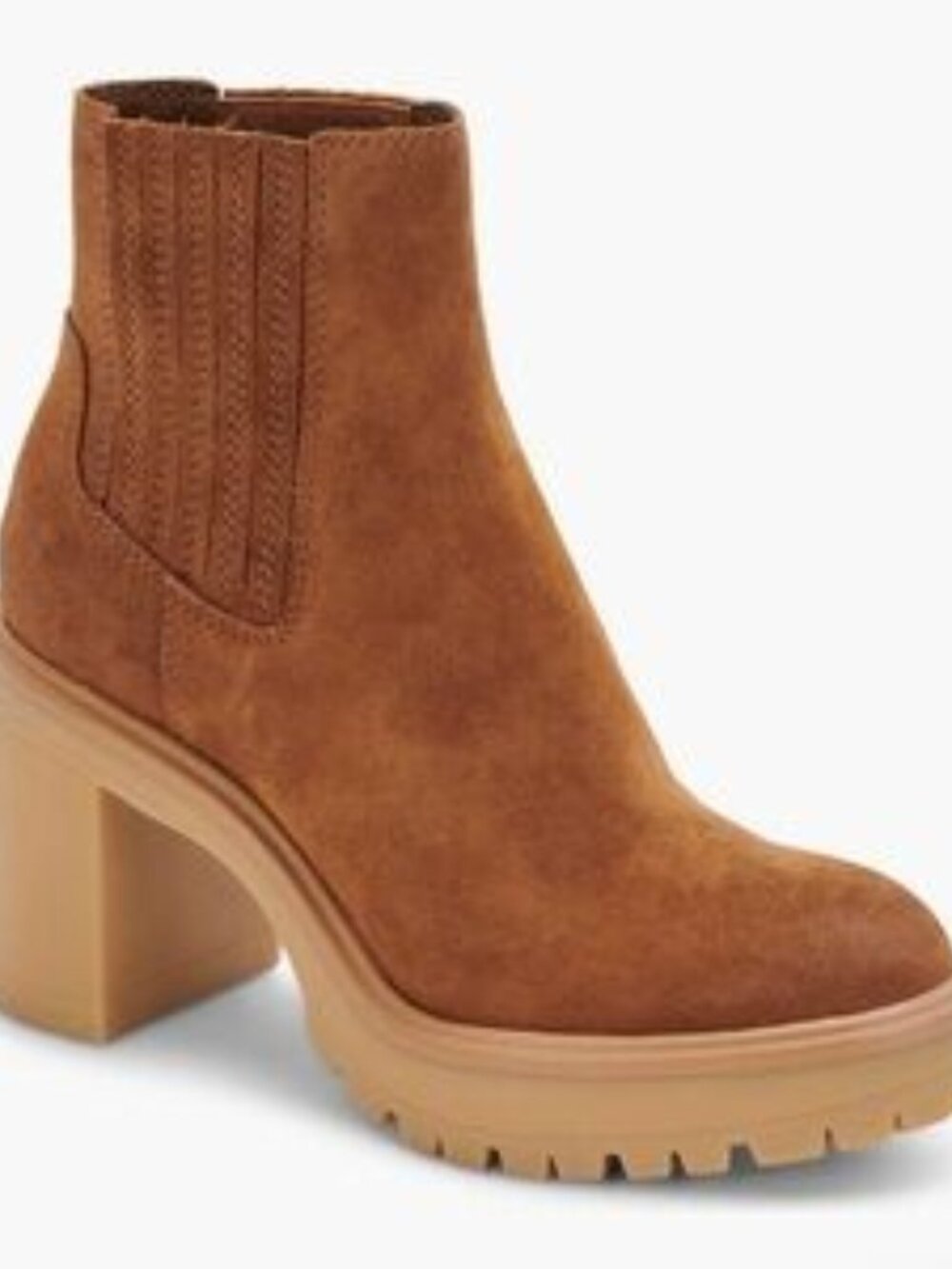Dolce Vita Women's Camel Chunky Boots